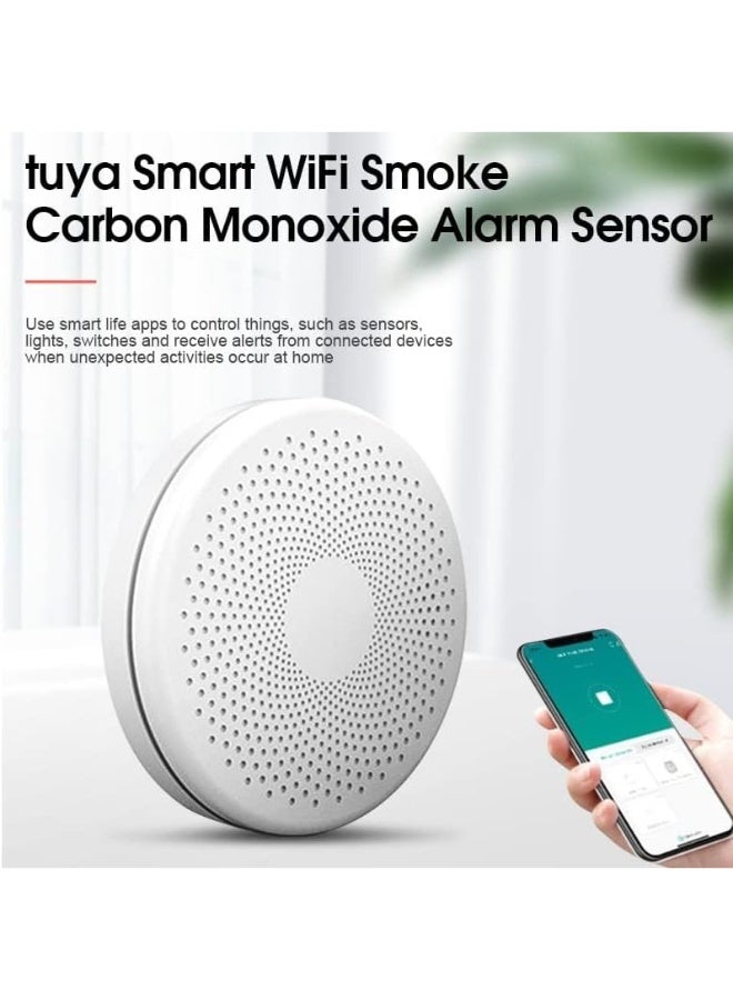 UanTii 2 In 1 Carbon Monoxide & Smoke Alarm Fire Alarm Smoke Detector - Image 3
